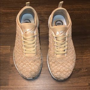 APL Rose Gold tennis shoes